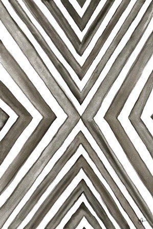 Angled Black &amp; White by Kat Papa art print