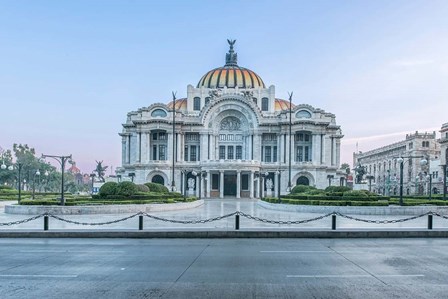 Mexico City, Palacio De Bella Artes At Dawn by Rob Tilley / Danita Delimont art print