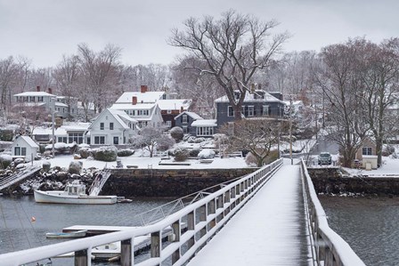 Cape Ann In The Winter, Massachusetts by Walter Bibikow art print