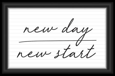 New Day, New Start by ND Art &amp; Design art print