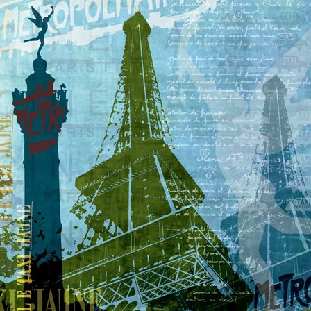Paris (French Blue) by Maura Allen art print