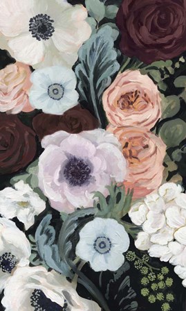 Floral Nocturne II by Victoria Borges art print