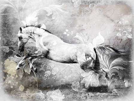 White Horse by GraphINC art print