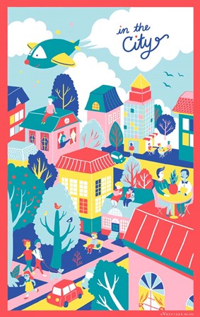 In the City by Vestiges art print
