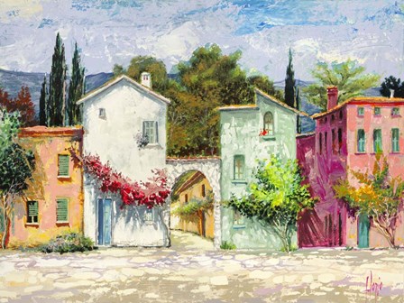 Paese Italiano II by Luigi Florio art print