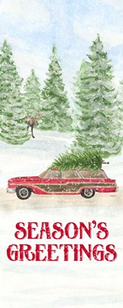 Sleigh Bells Ring panel III Skating Pond by Tara Reed art print