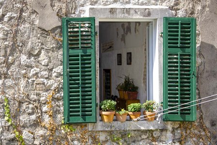 Window View - Kotor, Montenegro by Laura Denardo art print