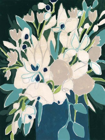 Blue Bloom Sketch II by June Erica Vess art print