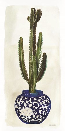 Cacti in Blue Pot 2 by Stellar Design Studio art print