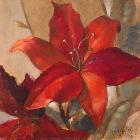 Crimson Fleurish II by Lanie Loreth art print