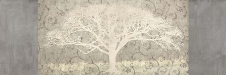 Grey Brocade Panel by Alessio Aprile art print