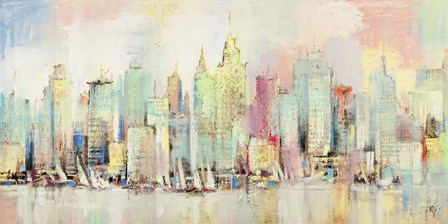 Skyline a Colori by Luigi Florio art print