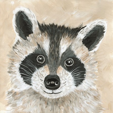 Roxie the Raccoon by Cindy Jacobs art print
