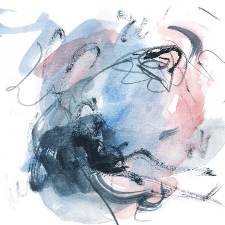 Abstracted Blues I by Melissa Wang art print