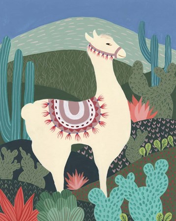 Desert Llama I by Regina Moore art print