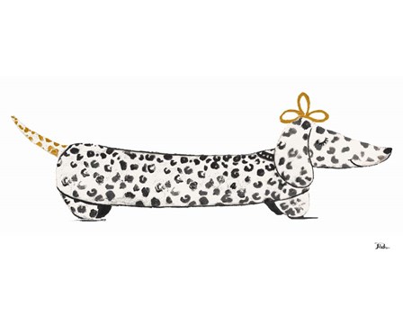 Fashion Puppy on White II by Patricia Pinto art print