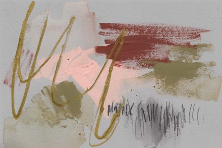 Scribbles &amp; Paint II by Jennifer Goldberger art print