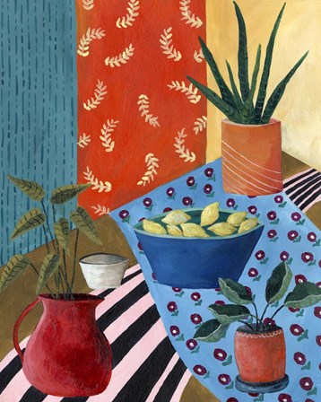 Colorful Tablescape I by Regina Moore art print