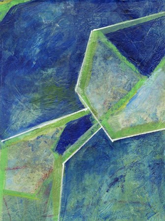 Geometric in Cool III by Joyce Combs art print