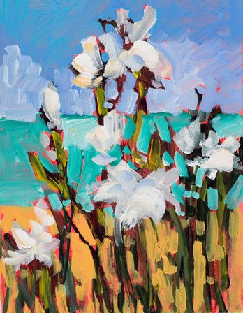 Flowers By The Beach by Jane Slivka art print