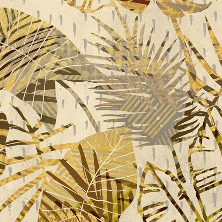 Palm Festoon Gold I by Eve C. Grant art print