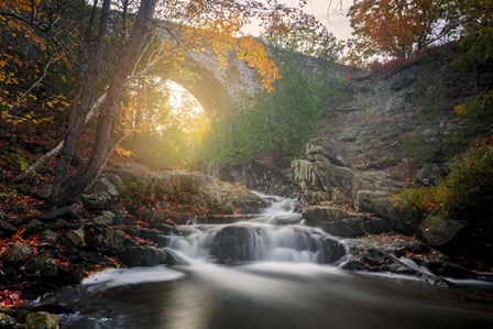 Autumn at Duck Brook Bridge by Rick Berk art print