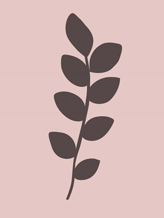 Blush Pink Tropical Leaf I by Jasmine Woods art print