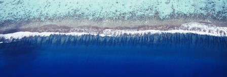 Aerial view of a lagoon, Huahine Island, Tahiti by Panoramic Images art print