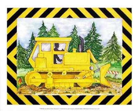 Bulldozer by Marnie Bishop Elmer art print