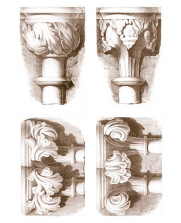 Mini Stone Capitals art print