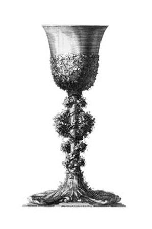 Black &amp; White Goblet II (SC) by Giovanni Giardini art print