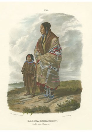 Dacota Indianerin art print