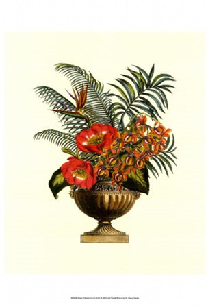 Exotic Flowers in Urn (P) II art print