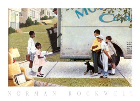 Moving In by Norman Rockwell art print