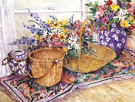 Wicker Splendor by Joy Waldman art print