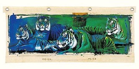 Wild Tigers by Rolf Knie art print