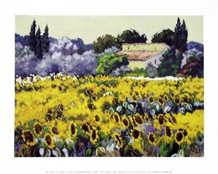 Dans les Tournesols by Anne-Marie Ruggeri art print