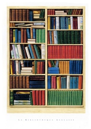 La Bibliotheque Anglaise by Gary Walton art print