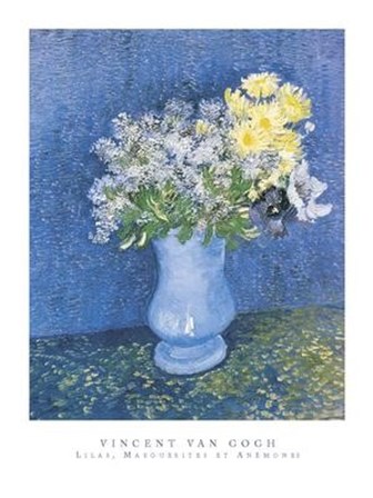 Lilas, Marueritas et Anemones by Vincent Van Gogh art print