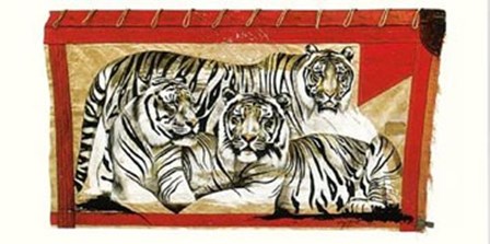 Tiger Trio by Rolf Knie art print