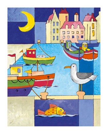 Harbour Scene III by Lia Stein art print