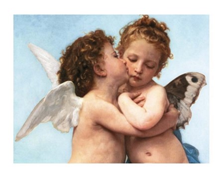 Le Premier Baiser by William Adolphe Bouguereau art print