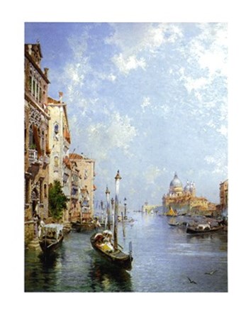 Il Canale Grande, Venezia by Franz Unterberger art print