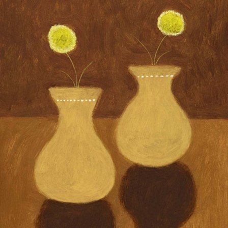 Two Yellow Flowers II by Jamie Oliver art print