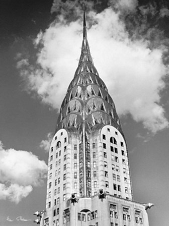 Top of Chrysler Building by Henri Silberman art print