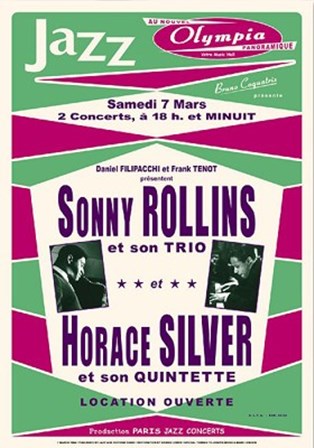 Sonny Rollins &amp; Horace Silver, Paris, 1964 art print