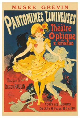 Pantomimes Lumineuses by Jules Cheret art print