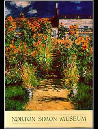 Artist&#39;s Garden, Vetheuil by Claude Monet art print