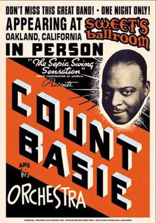 Count Basie Sweets Ballroom, Oakland 19 art print