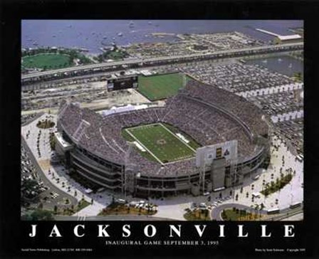 Jacksonville, Florida - Jaguars 1St Game by Scott Schwartz art print